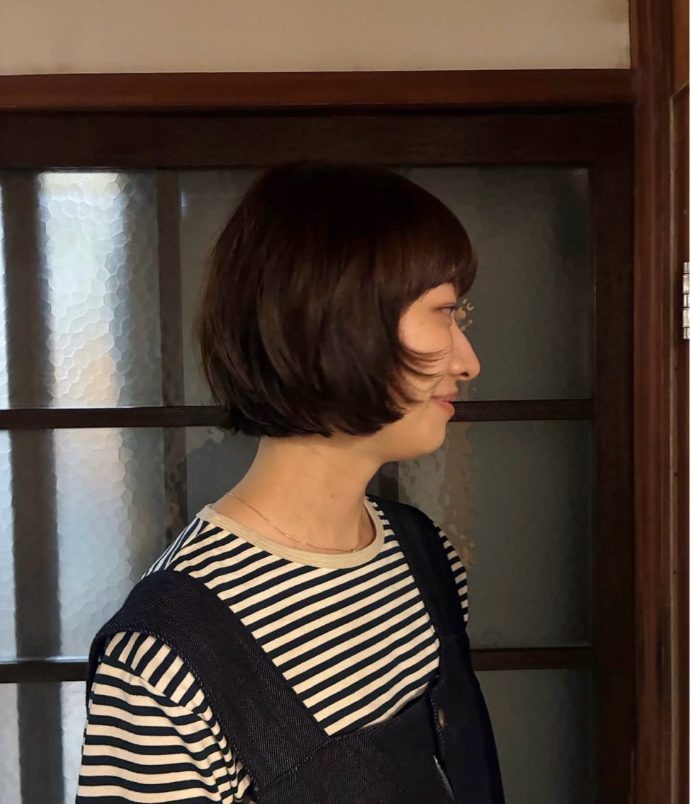 ショート パーマ パーマ,透明感カラー /emiのヘアスタイル
