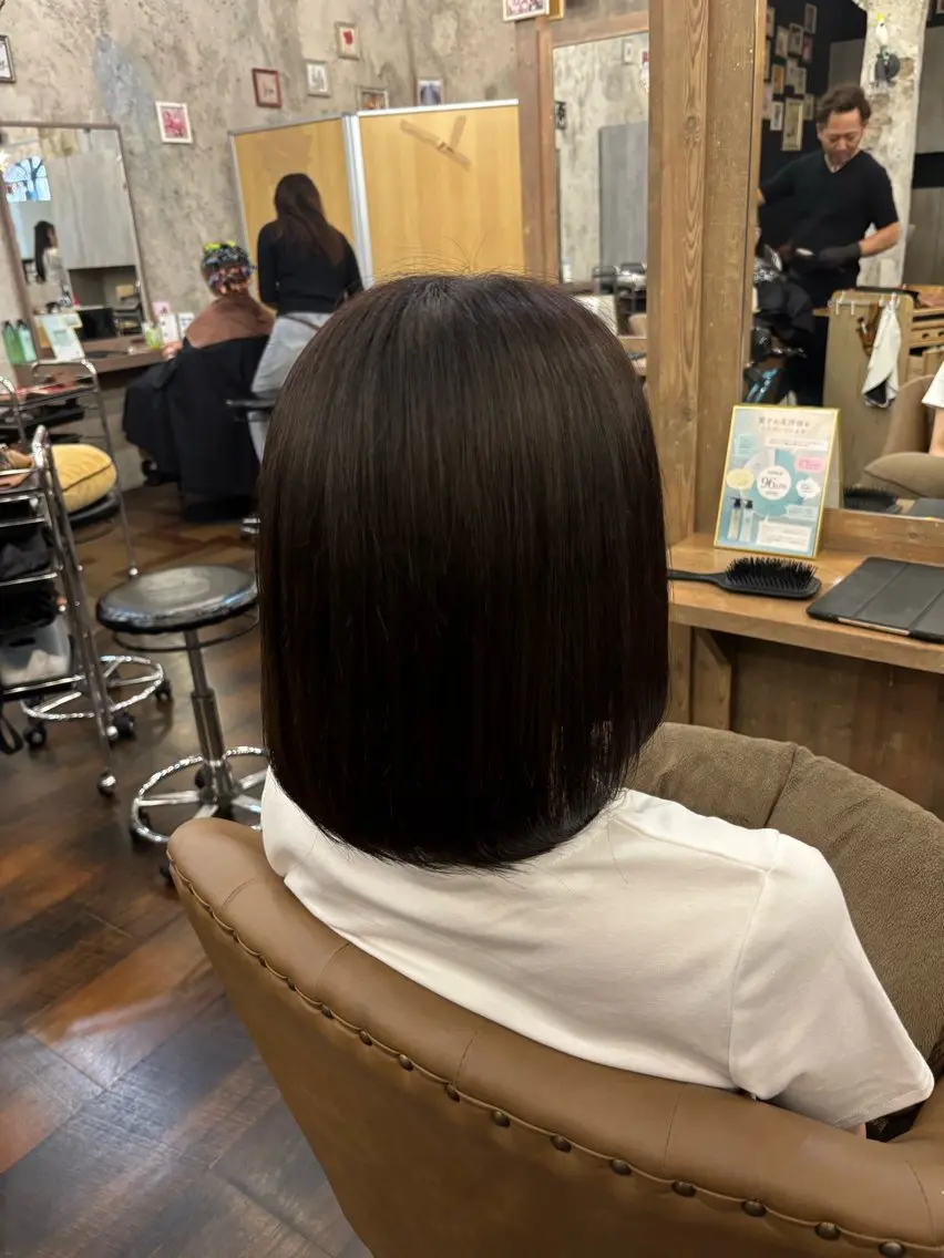 カラー ヘアカラー トリートメント 透明感カラー / tsukasa𖥧のヘアスタイル