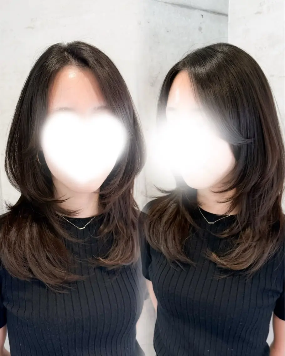 セミロング カット トリートメント 🎀ヘアセット/艶髪 /はやしほのか🎀のヘアスタイル