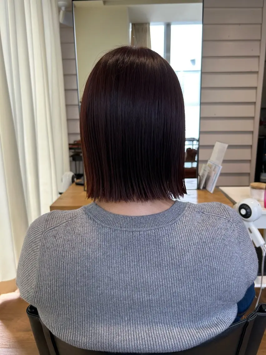 ショート カラー ボブ 、 、のヘアスタイル