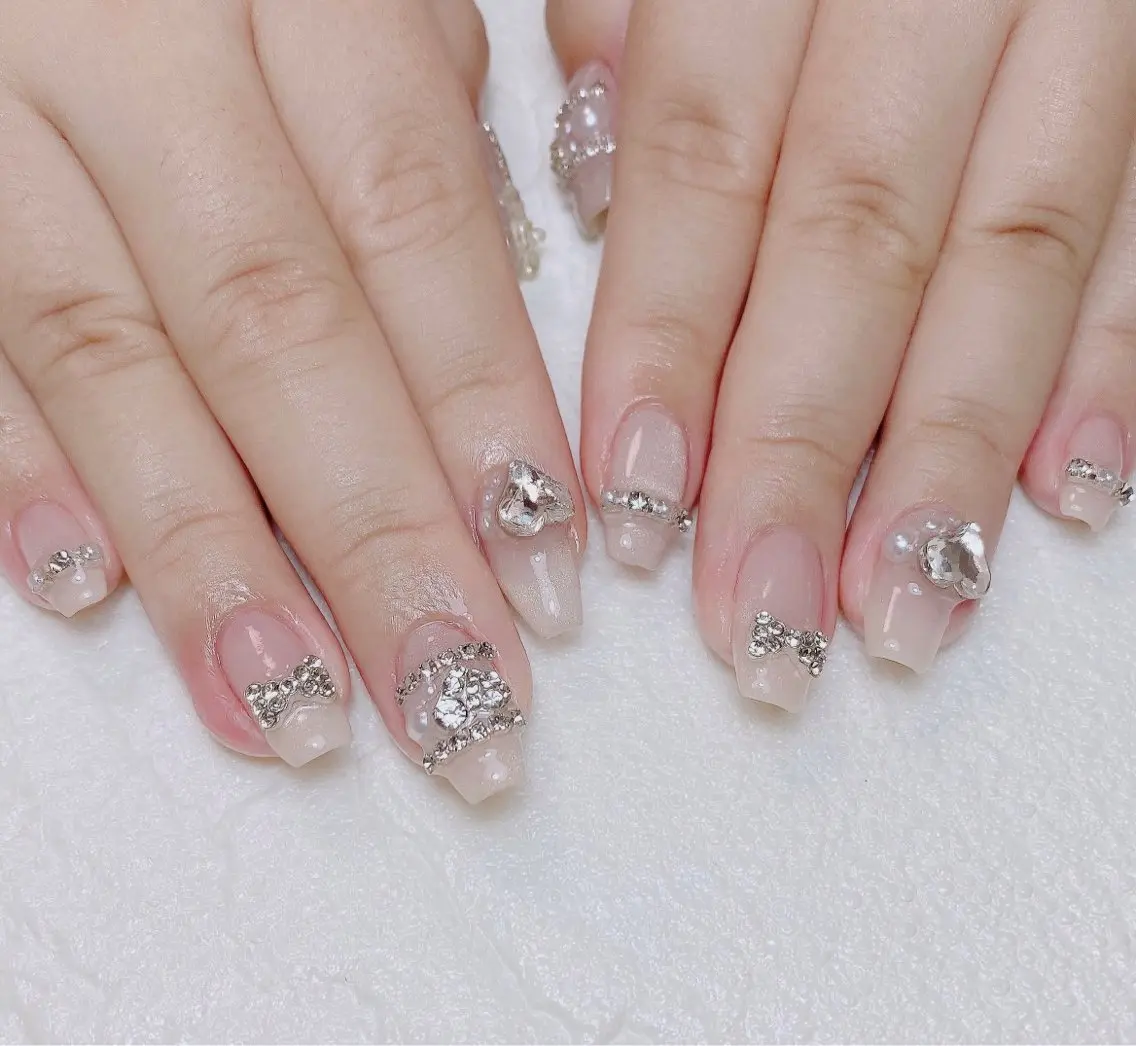 ネイル キラキラネイル マグネットネイル ワンホンネイル Nail Salon K 🧸美爪育成のネイルデザイン