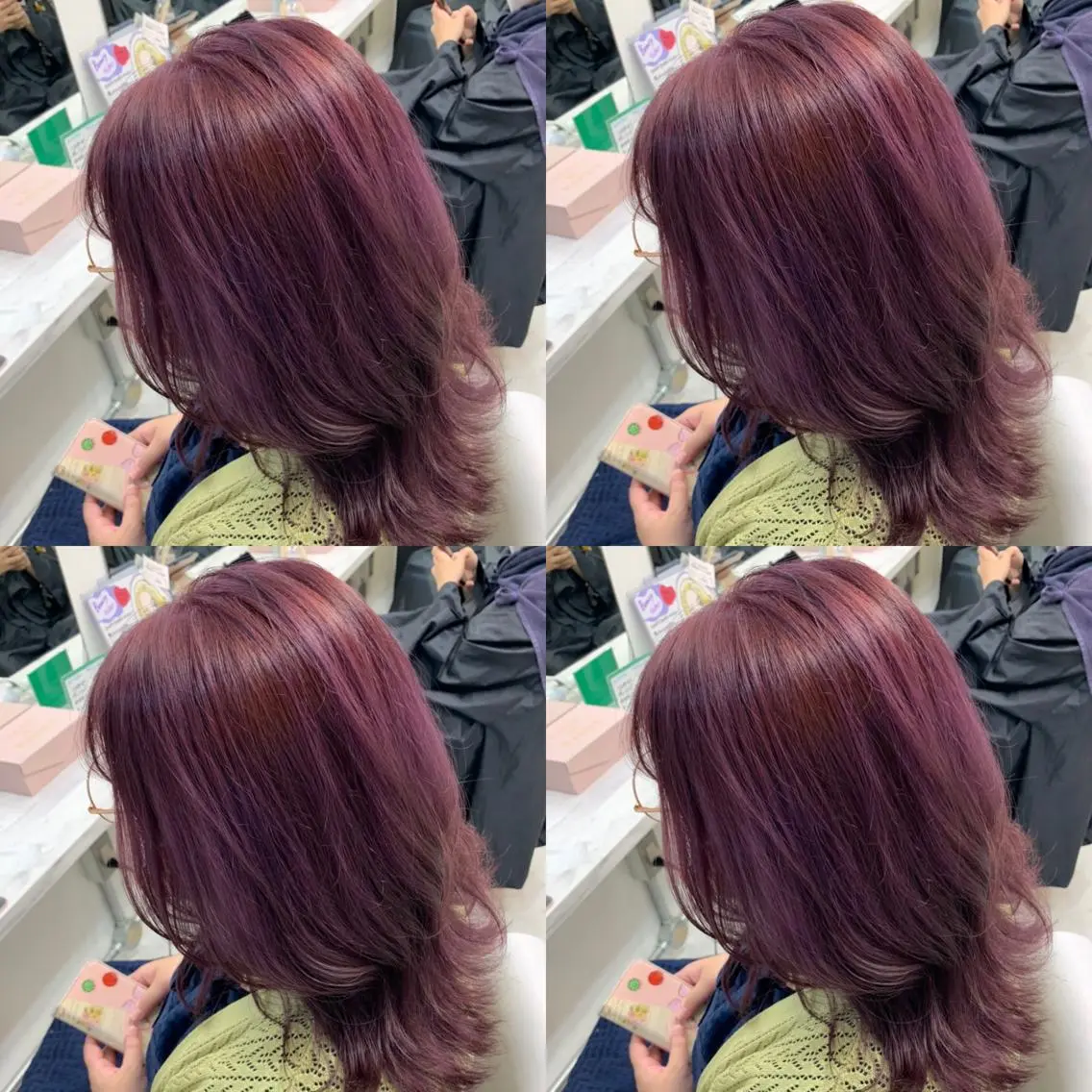 ショート ピンクラベンダー カット ヘアカラー トリートメント ✨レイヤー/髪質改善 /縮毛矯正✨ナカムラのヘアスタイル
