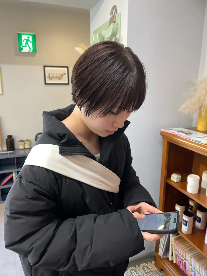 ショート カラー ショートボブ ブラウンカラー ラベンダーカラー ピンクカラー ボブ カット ヘアカラー トリートメント 丁寧なカウンセリング 🌿KENTA🌿のヘアスタイル