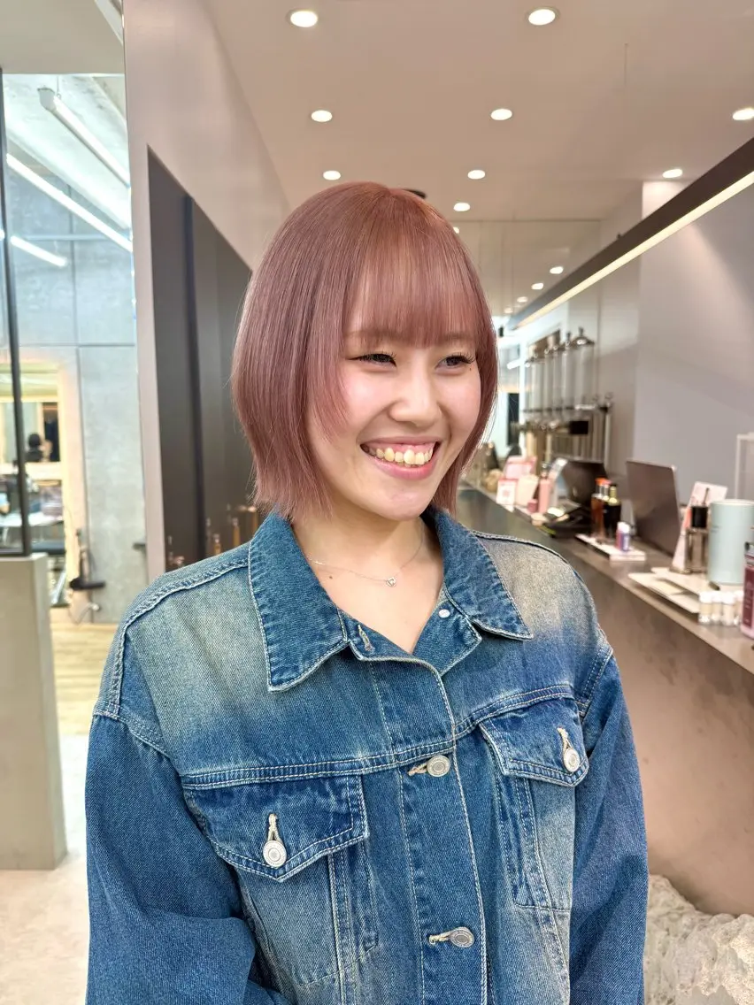 ショート カット ヘアカラー トリートメント ♥️ブリーチ/ボブ/ レイヤー♥️maiのヘアスタイル