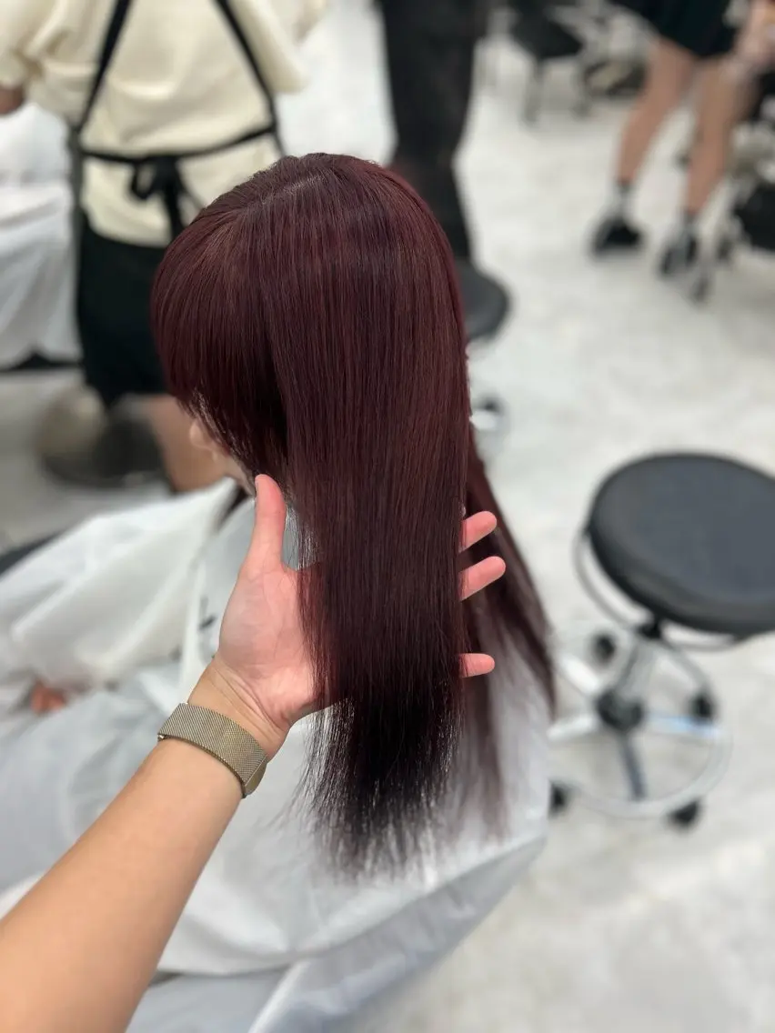 ロング ヘアカラー トリートメント 🥀艶髪/似合わせ 暖色/まな🥀のヘアスタイル