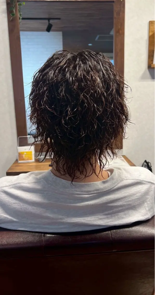 ショート パーマ パーマ ヘッドスパ リレイス 伊藤愛斗のヘアスタイル