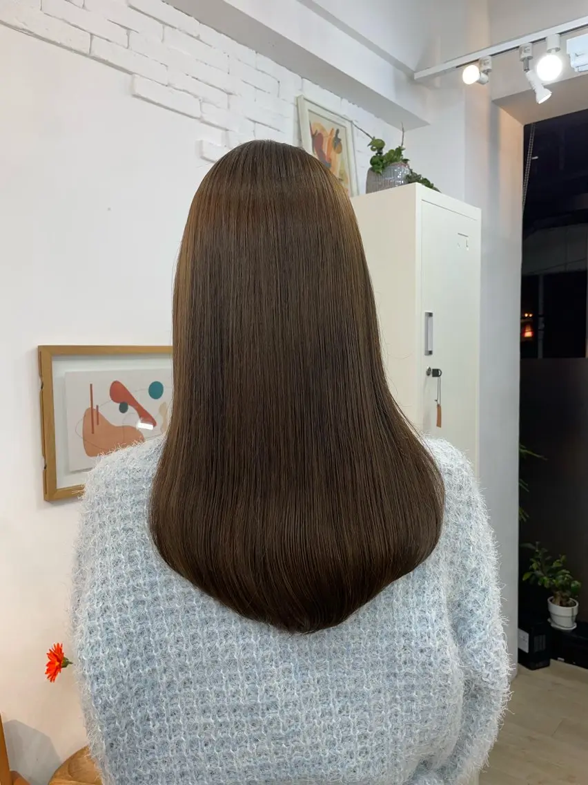 セミロング ヘアカラー トリートメント ✨髪質改善✨原宿 えのもと　はなのヘアスタイル