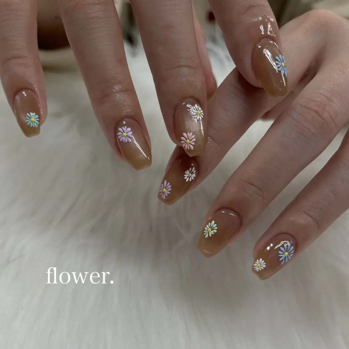 ネイル 春ネイル tener 🧋yume🧋のネイルデザイン