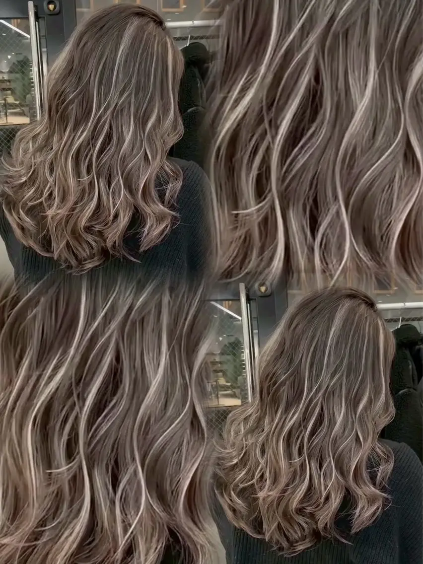 ロング 外国人風カラー ハイライト レイヤーカット ヘアカラー ✨レイヤーカット 海外ヘア/原宿✨のヘアスタイル