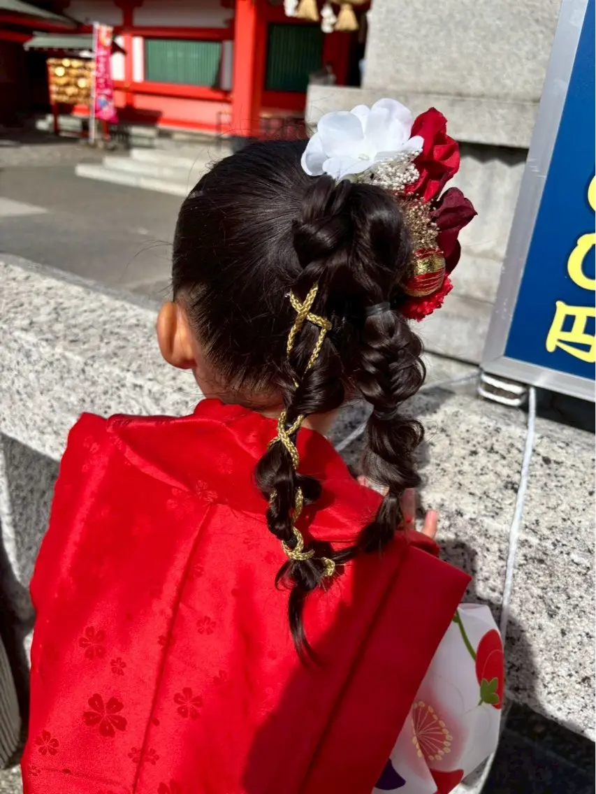 キッズヘアセットの写真
