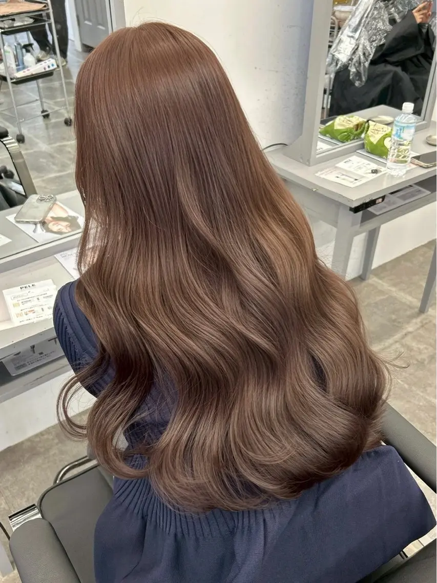 【当日予約可🌟】うる艶ダブルカラー🖤ケアダブルカラー➕トリートメント¥10,100~(通常¥15,700)の写真