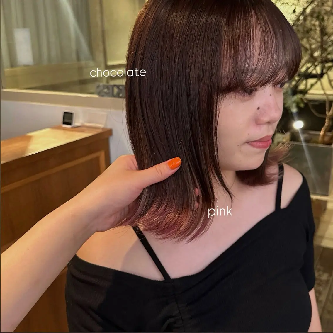 カラー デザインカラー ピンクカラー misaki morimoto🌱のヘアスタイル