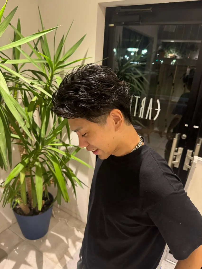 パーマ メンズ 石塚 望空翔のヘアスタイル
