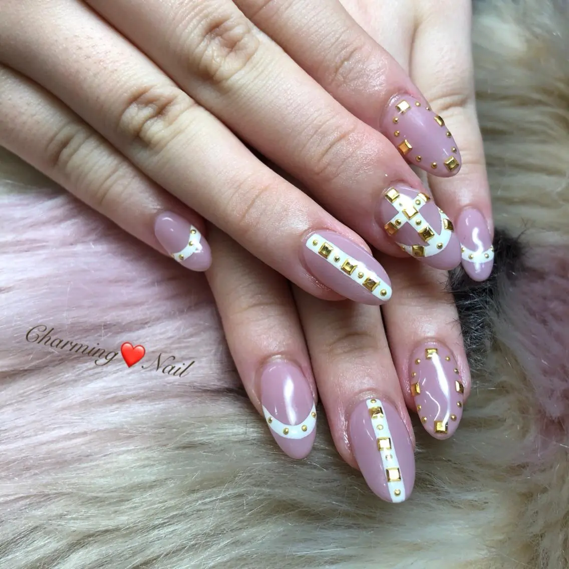 ネイル フレンチネイル ピンク スカルプネイル Nailist Amiのその他イメージ