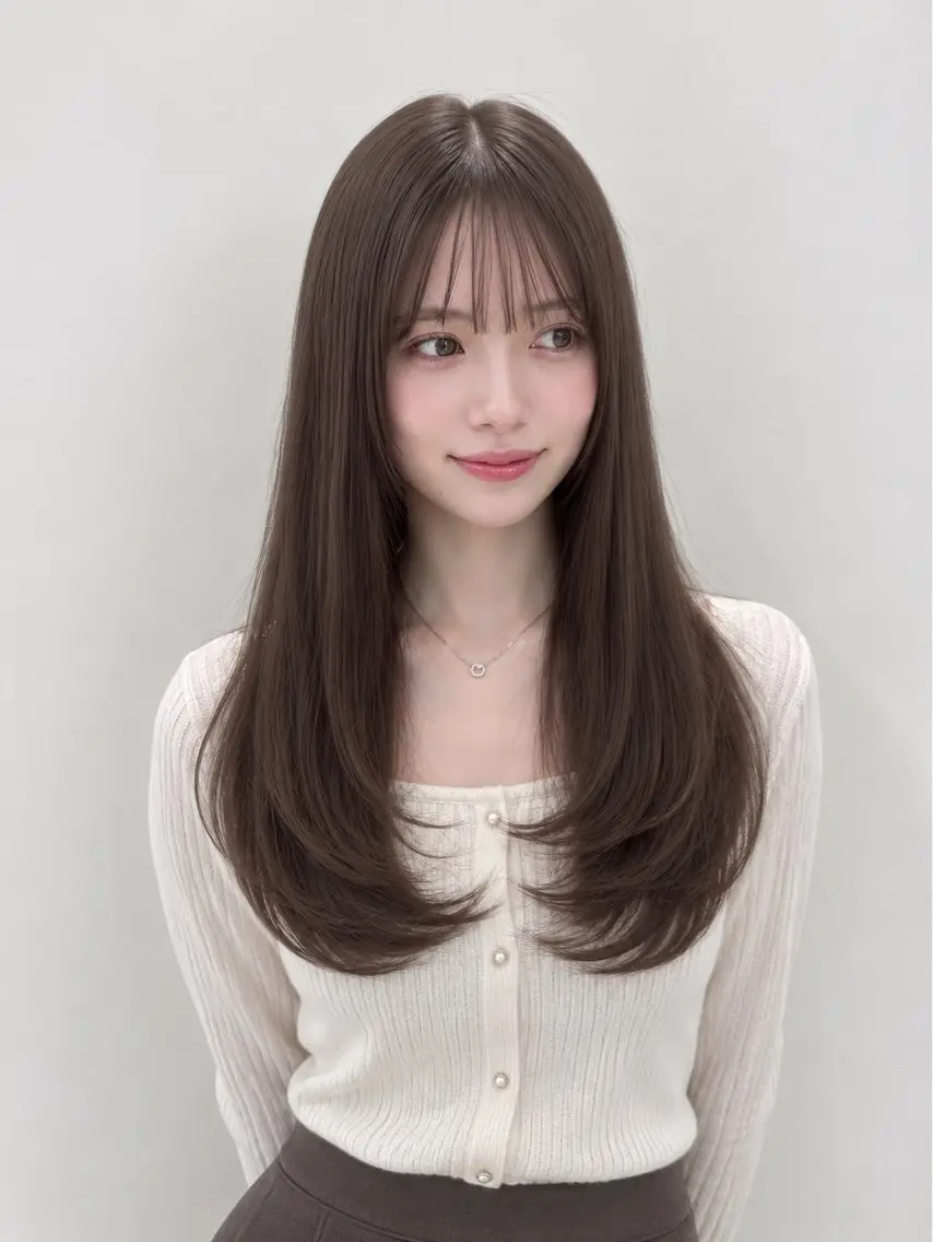 ロング カット トリートメント モテ🤍トレンドヘア /新宿/ワカナのヘアスタイル