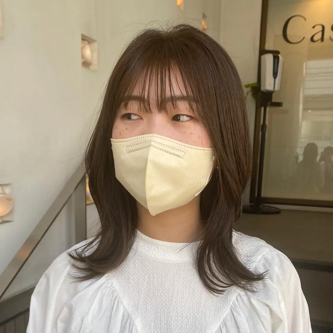 ミディアム カラー ヘアアレンジ ベージュカラー オリーブベージュ カット ヘアカラー トリートメント ヘッドスパ ナカジマ ボブ/レイヤーのヘアスタイル