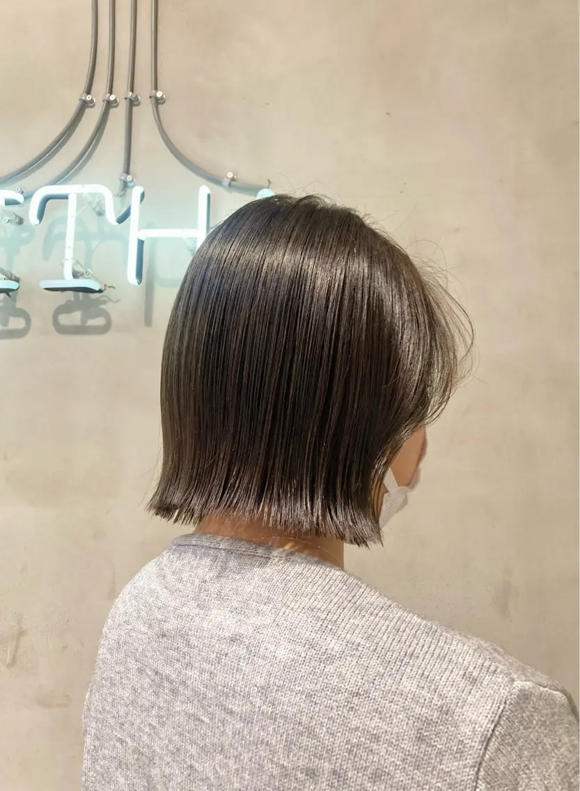 ショート カラー パーマ ヘアアレンジ カット ヘアカラー ✂️ボブ/レイヤー /艶カラー🌷喜美花のヘアスタイル