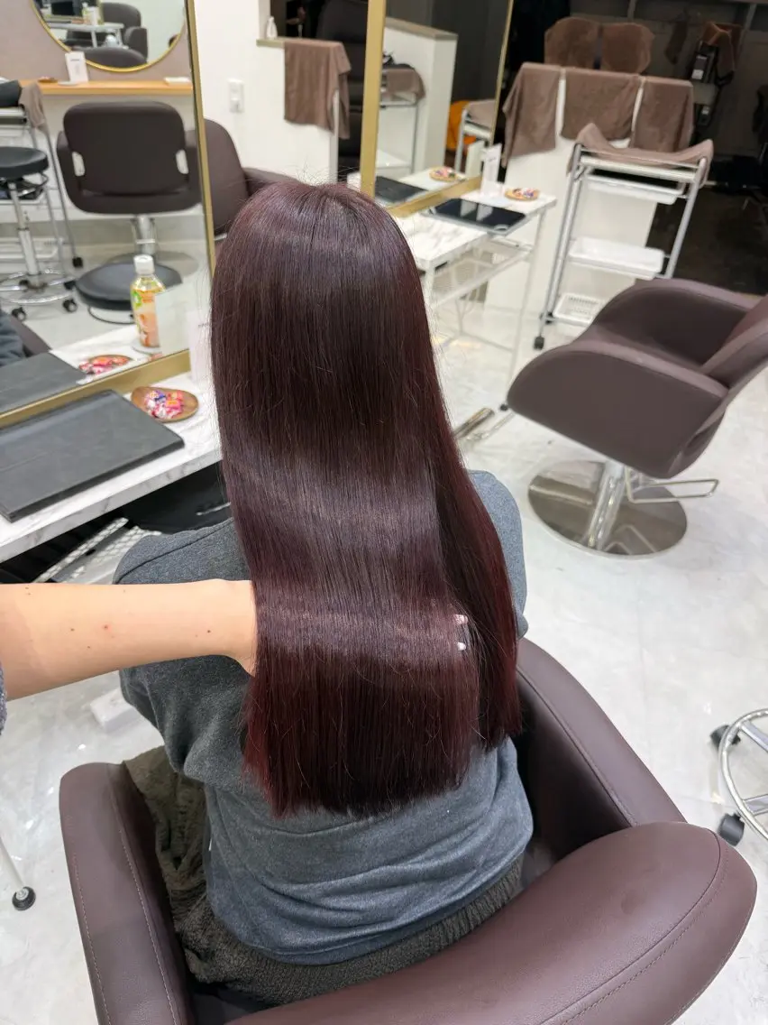 ロング カラー ヘアアレンジ ヘアカラー トリートメント ヘアセット 💗横浜美容室 💗HARUNAのヘアスタイル