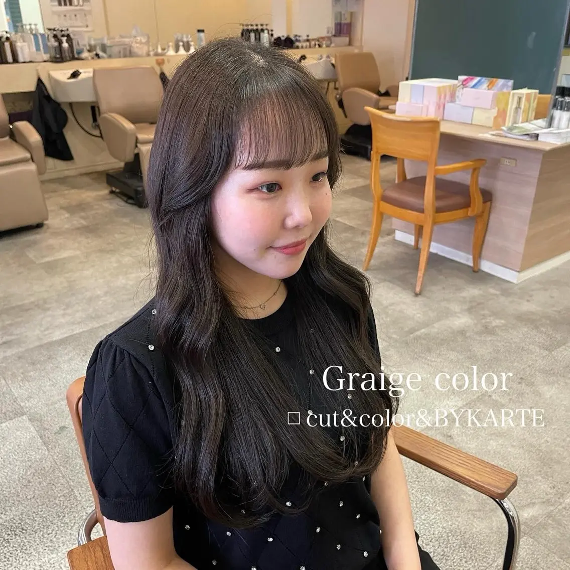 ロング カラー カット ヘアカラー トリートメント 🫧chinatsu 🫧のヘアスタイル