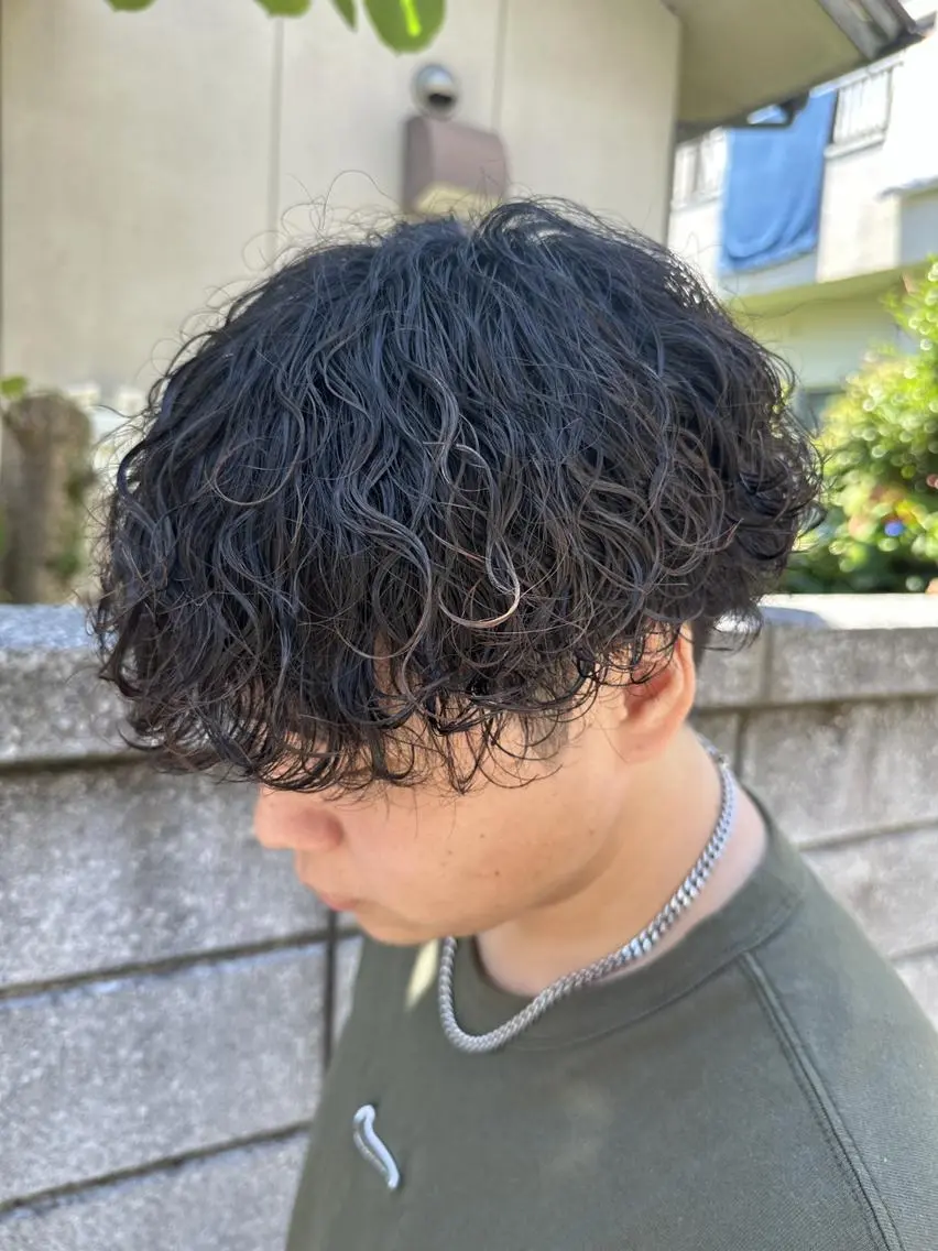 【平日限定✨】メンズカット＋波巻きパーマの写真