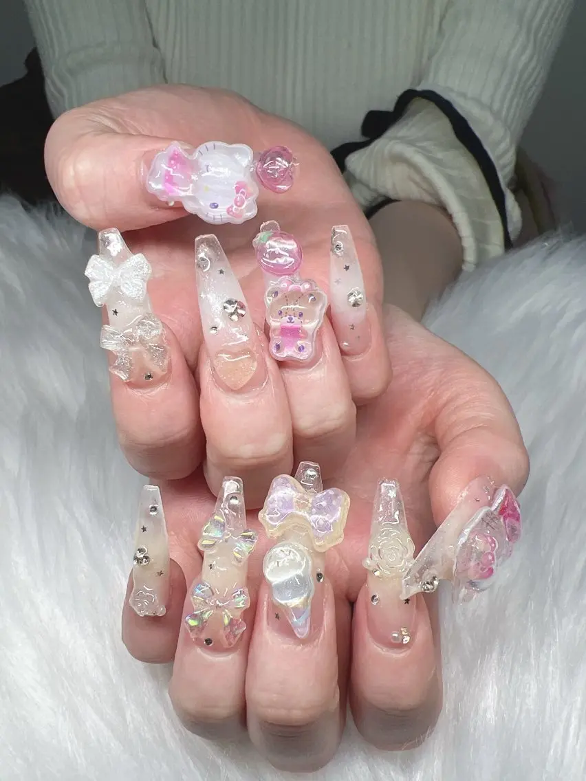 ネイル ハンドネイル Lee Nails チップ長さだし専門店のネイルデザイン