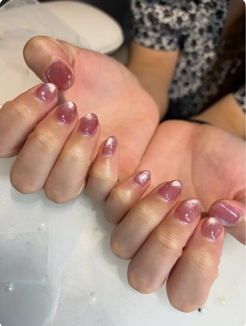 ネイル ラメ(グリッター) マグネットネイル larme Yuunaのネイルデザイン