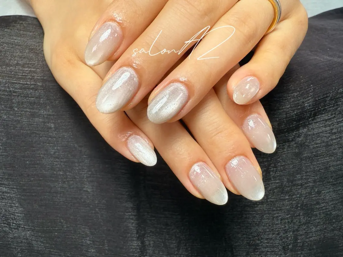 ネイル アートネイル 長さ出し フットネイル フレンチネイル ジェルネイル salon AZのネイルデザイン