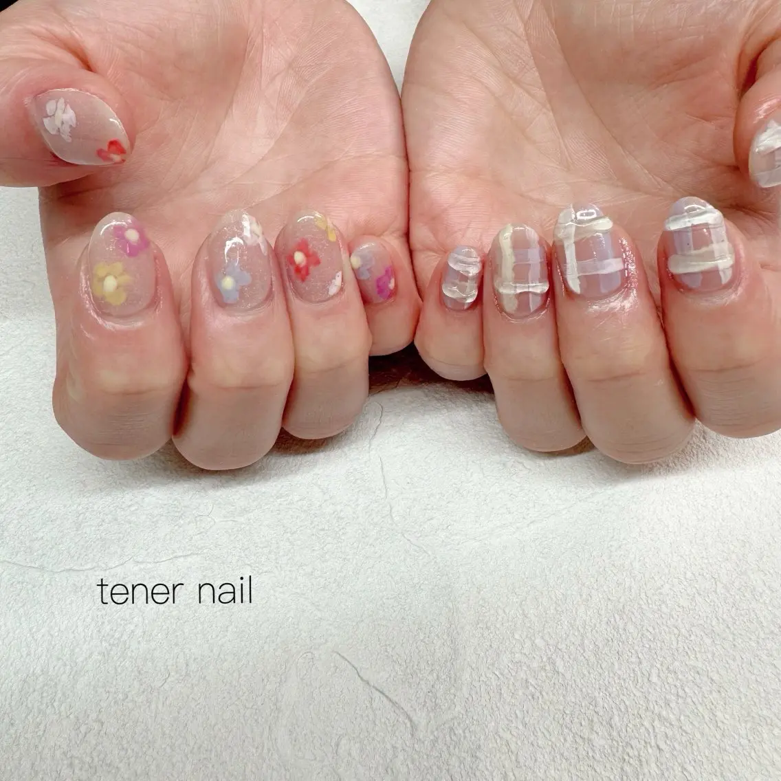 ネイル フラワーネイル ハンドネイル テネルネイル tener nailのネイルデザイン