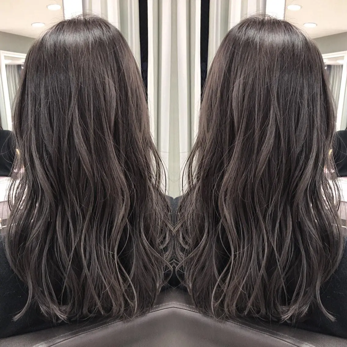 セミロング カラー box mico. mutsumiのヘアスタイル