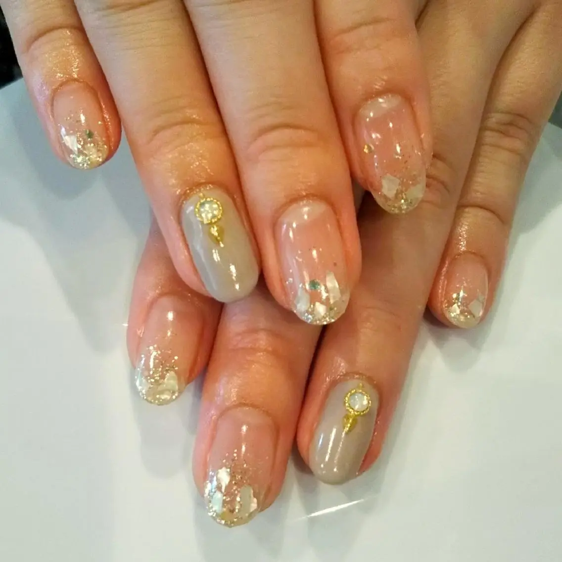 ネイル ニュアンスネイル シンプルネイル ハンドネイル private salon mieのネイルデザイン