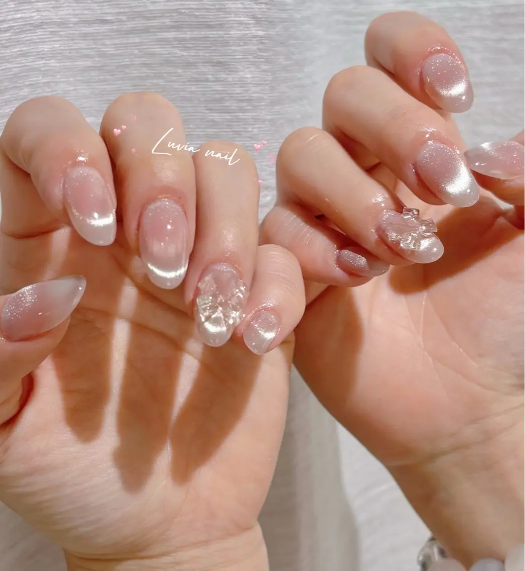 ネイル チークネイル ハンドネイル 🧸Luvia nail✨のネイルデザイン
