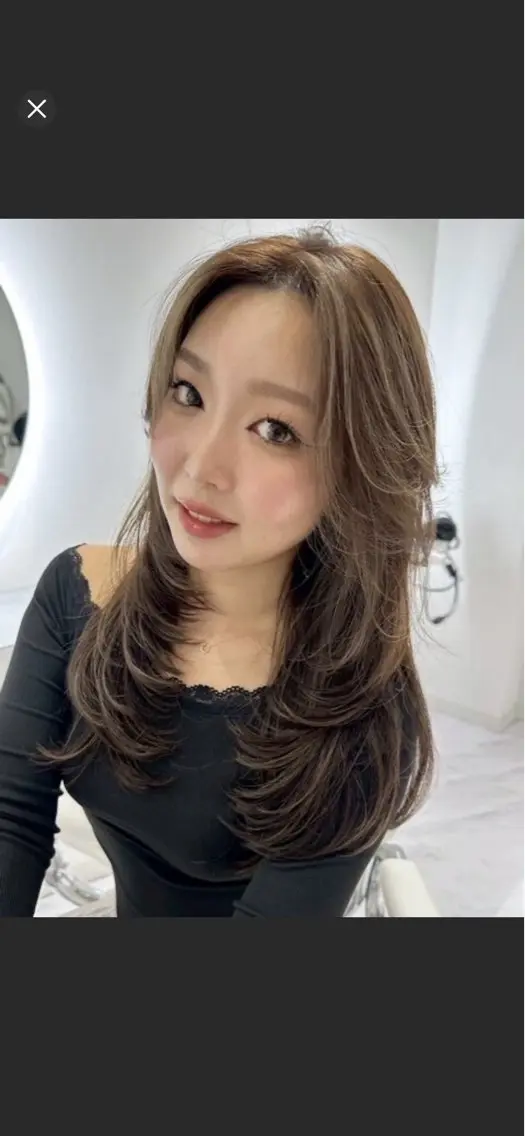 ロング MANA/上野/ レイヤーカット🖤のヘアスタイル