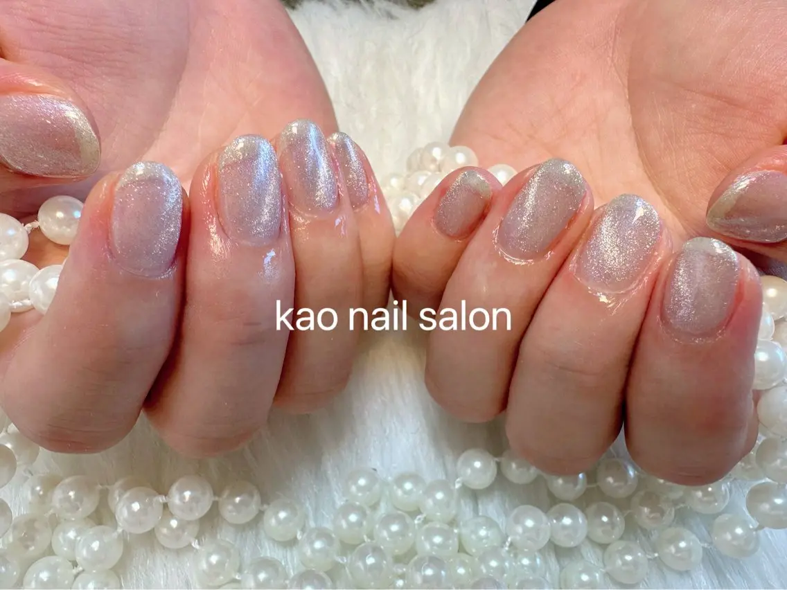 ネイル チークネイル 長さ出し フットネイル フレンチネイル ジェルネイル ハンドネイル kao nail マグネット/長さだしのネイルデザイン
