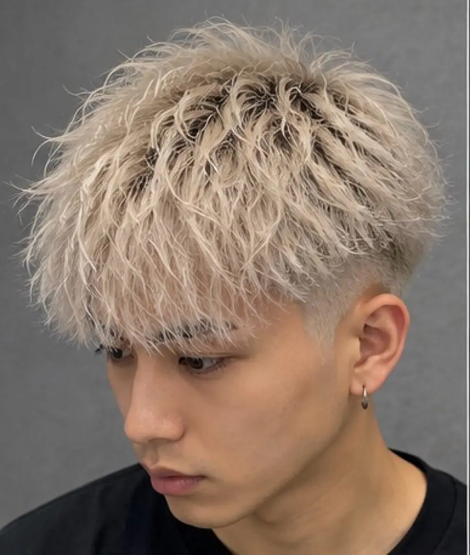 ショート カラー メンズ カット ヘアカラー メンズ特化! Taiyo 🇺🇸のヘアスタイル