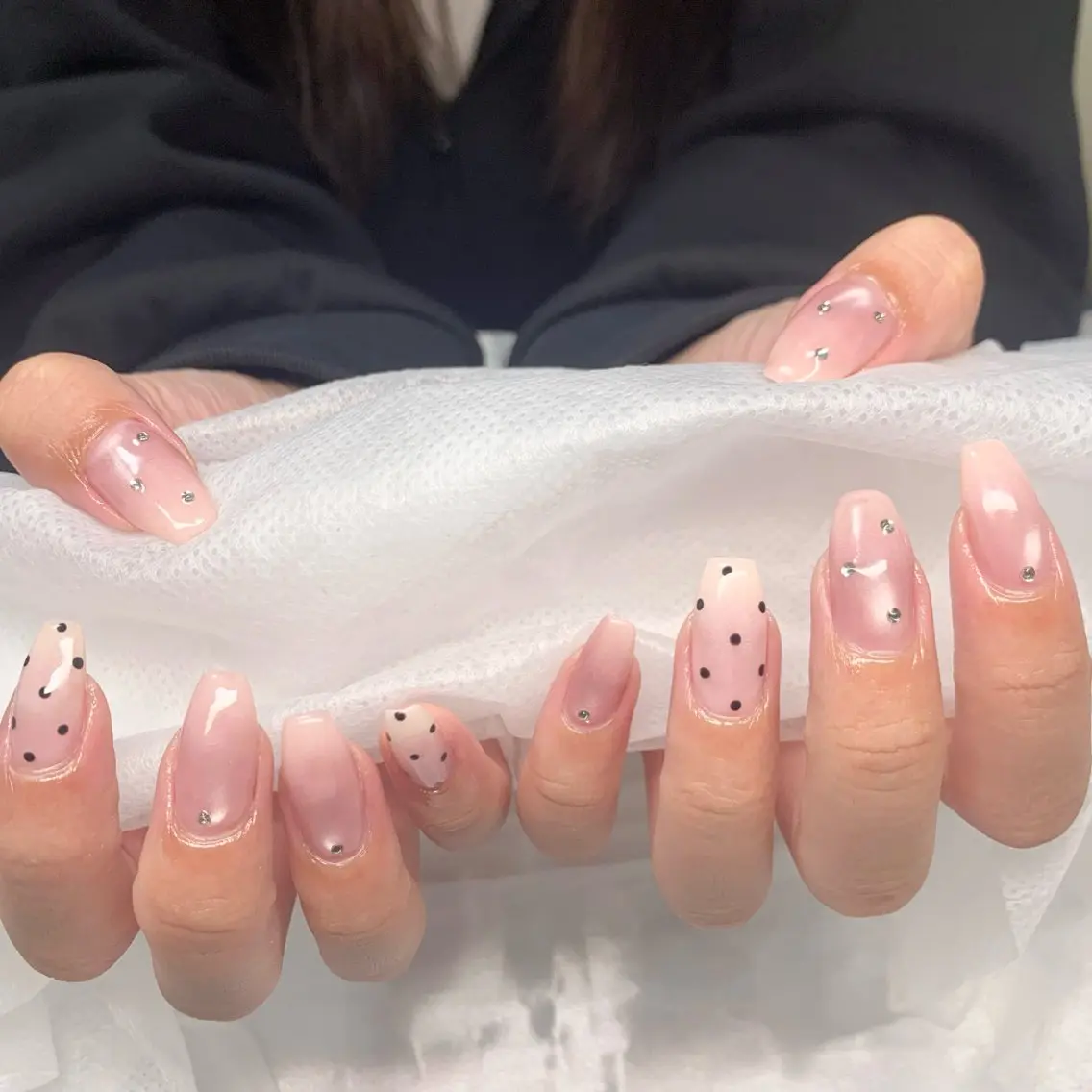 ネイル マグネットネイル シンプルネイル xinh nailsのネイルデザイン