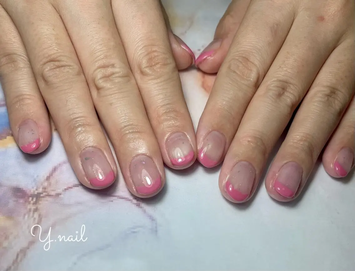 ネイル フレンチネイル 春ネイル Feliz yuukaのネイルデザイン