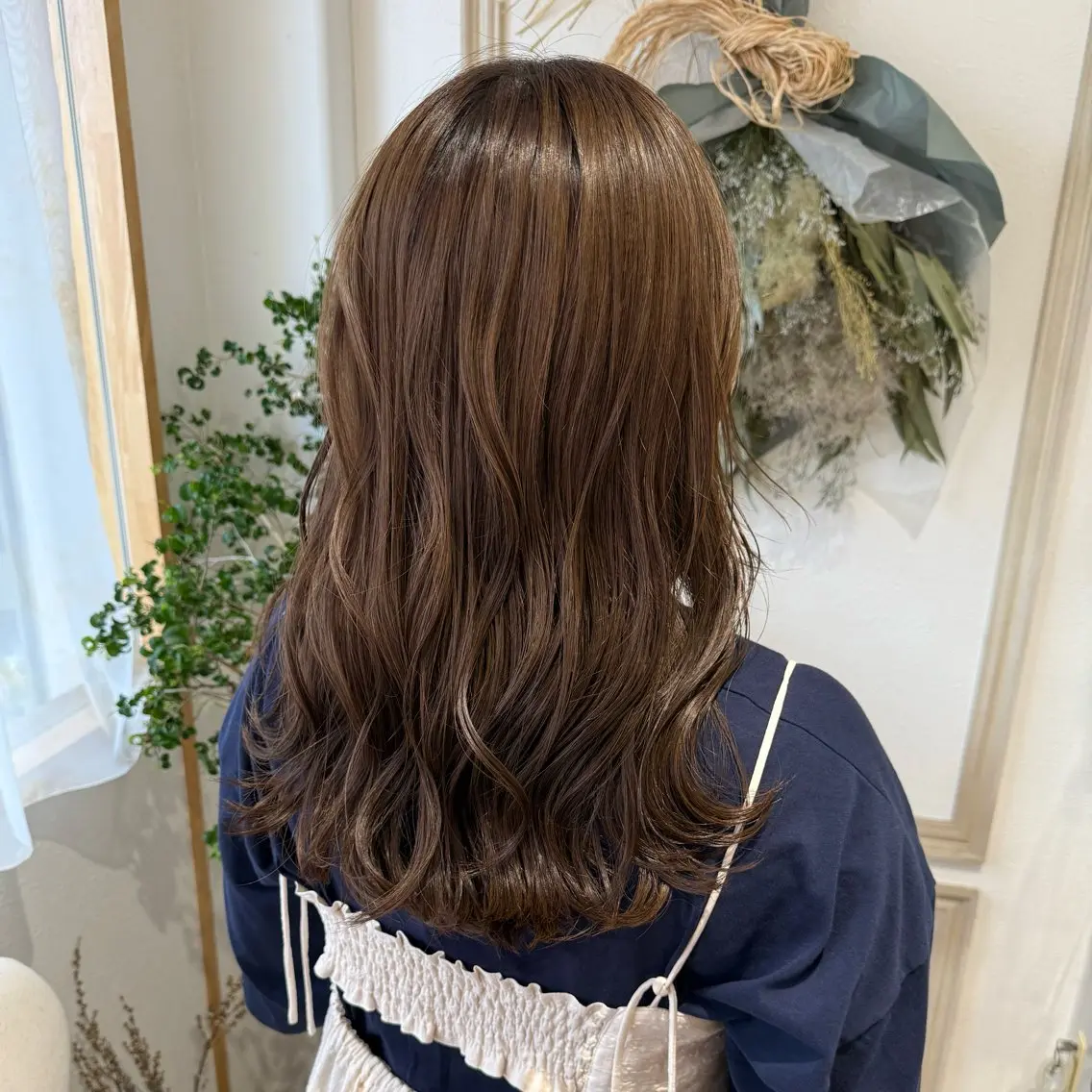 ミディアム ヘアカラー merc.🦋菱谷 はなのヘアスタイル