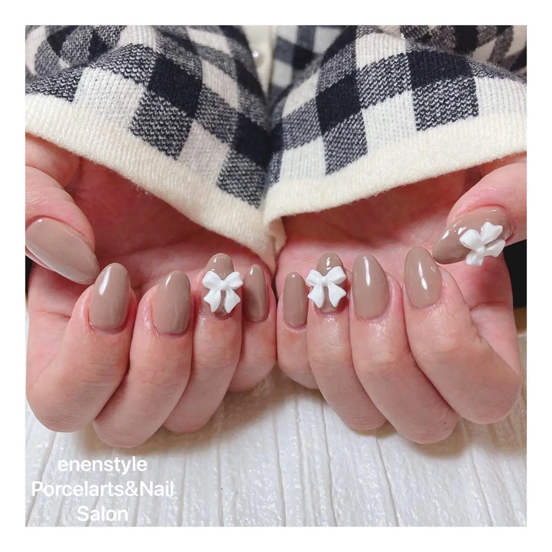 ミディアム ネイル 🐾enen style 🐾のネイルデザイン