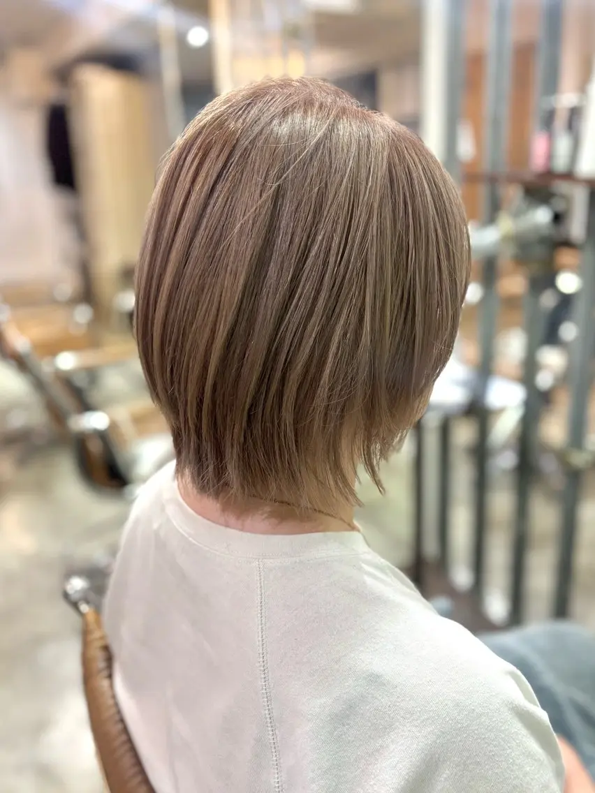 ショート カラー ヘアカラー トリートメント 髪質改善/ヘアケア coiiはしもとはなのヘアスタイル