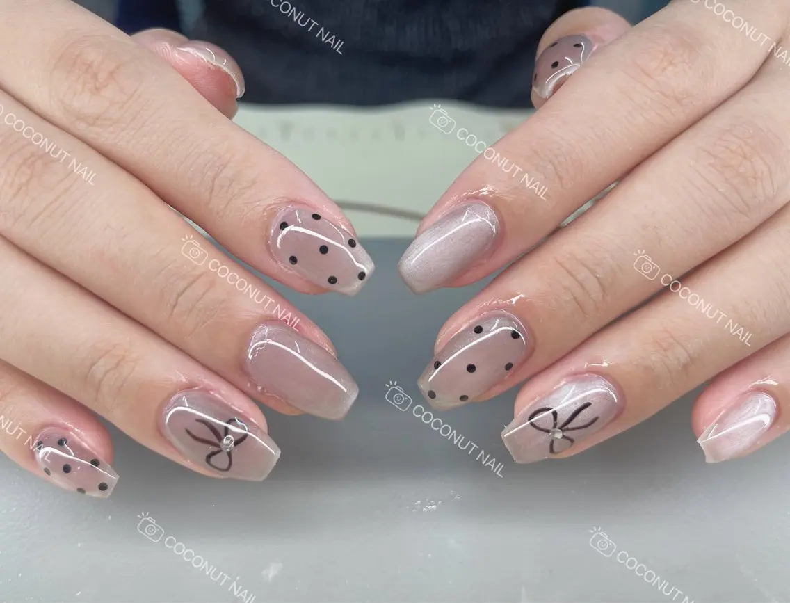 ネイル ハンドネイル 神田 ココナッツのネイルデザイン