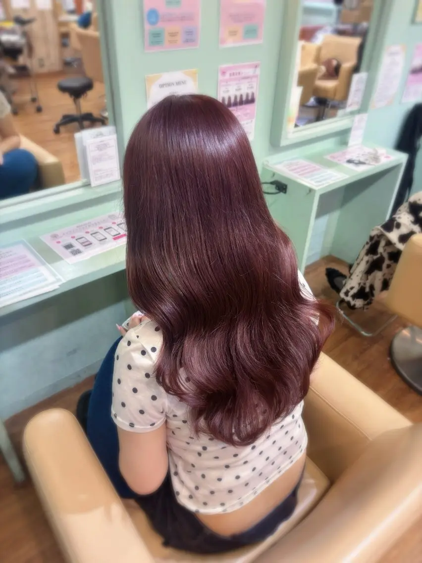 ロング カラー 🎀RINA艶カラー ／大人っぽガーリーのヘアスタイル