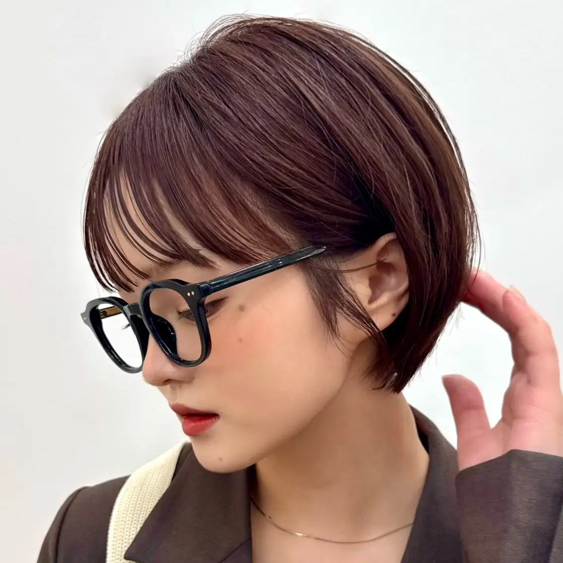ショート カラー ヘアアレンジ 暖色/透明感/ショ ート/hana🌸のヘアスタイル