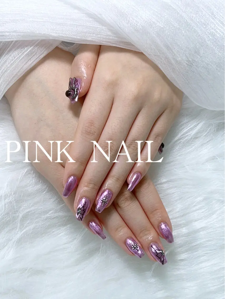 ネイル ハンドネイル pink nailのその他イメージ