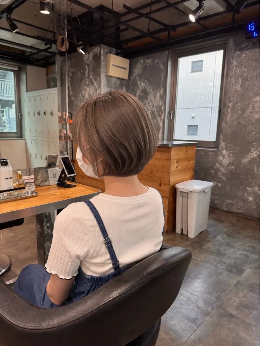 ショート カット ヘアカラー トリートメント ヘアセット 🩵必ず可愛く ボブ／ショート🩵のヘアスタイル
