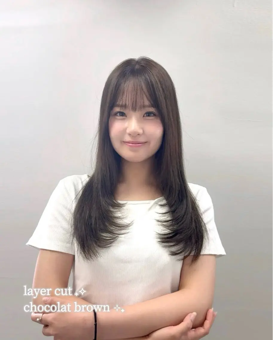 ロング カラー カット ヘアカラー トリートメント 🥂上品ワンホンヘア 🥂nozomiのヘアスタイル