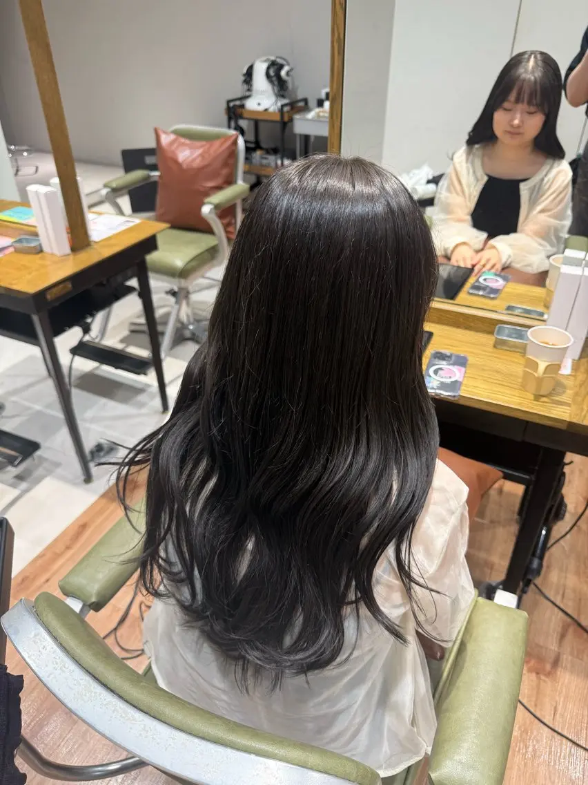 ロング ヘアカラー トリートメント かとう きりん🎀🪽のヘアスタイル