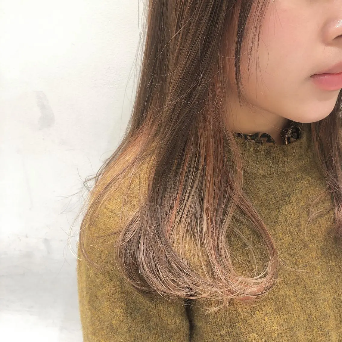 ミディアム カット ヘアカラー トリートメント 似合わせ艶髪カラー ❤️ハダユミのヘアスタイル
