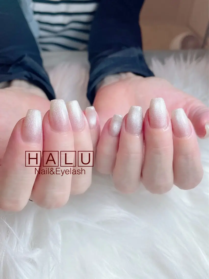 ネイル クリアネイル オフィスネイル ハンドネイル フットネイル HALU ハルのネイルデザイン