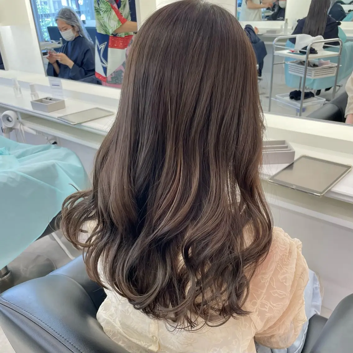 ロング カラー ヘアカラー ParveMix￤ 大賀さつき🍨🤍のヘアスタイル