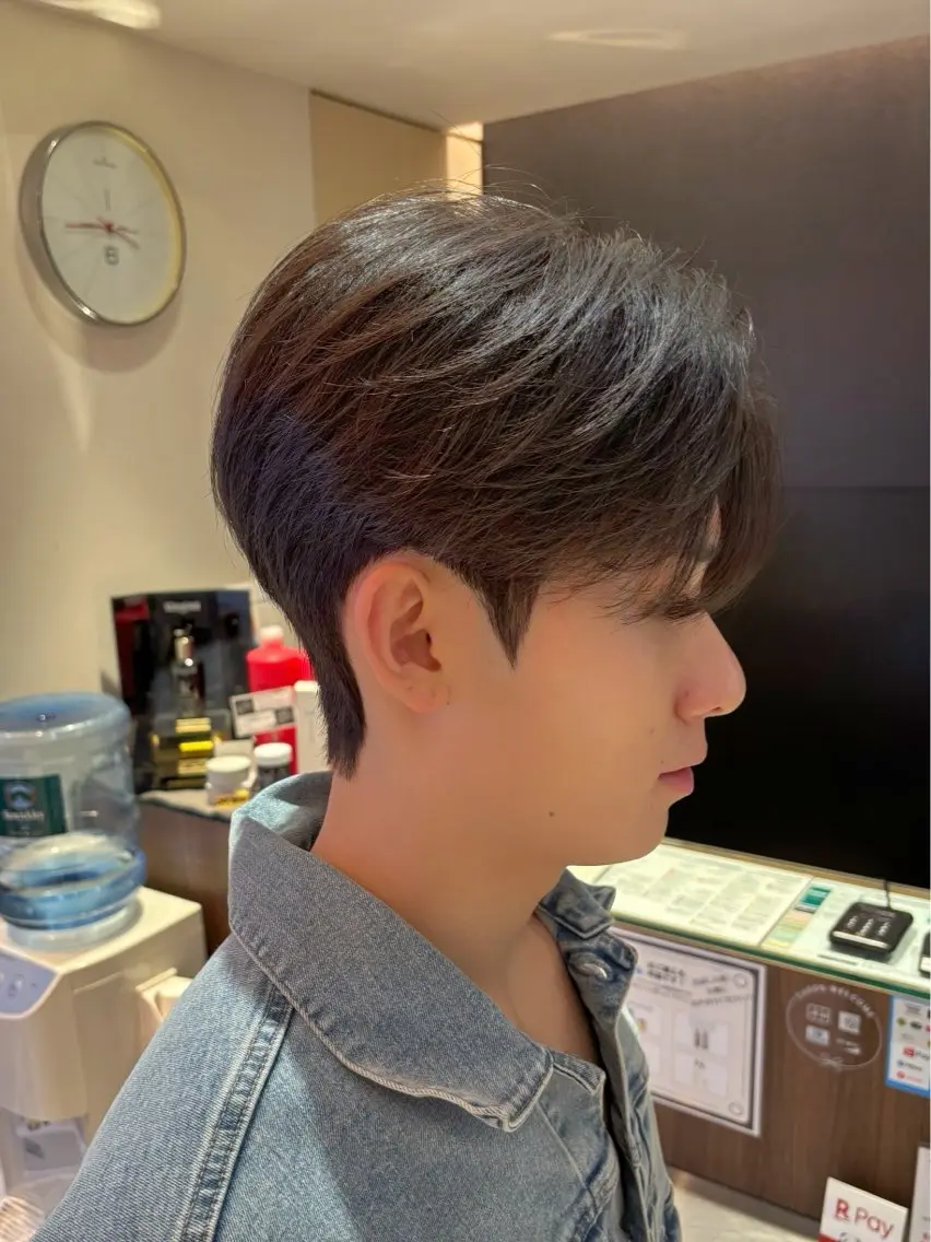 ショート パーマ メンズ カット パーマ カルマパーマ韓国ヘア shiryuのヘアスタイル